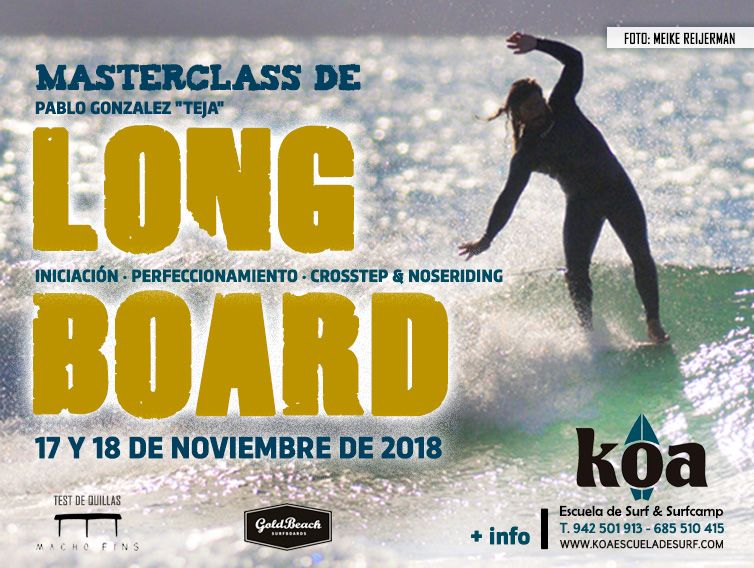 Masterclass longboard 17 y 18 de noviembre 2018